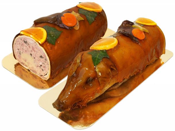 Photo demi-porcelet rôti au four au cognac Fine Champagne LBI