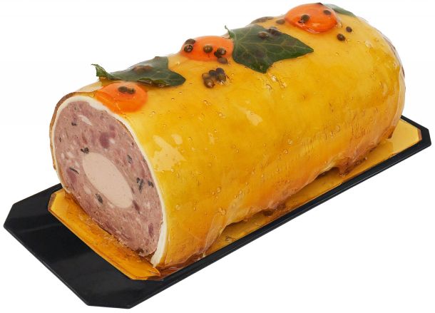 Photo ballotine de chevreuil sauvage aux girolles et vin de Cahors LBI