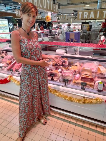 Deli/charcuterie department of a supermarket