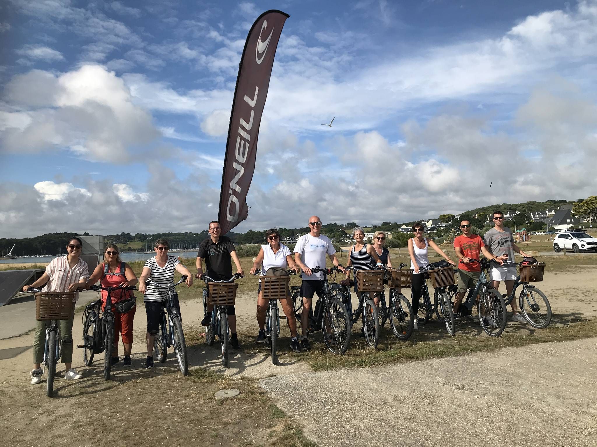 The LBI team from Brittany with bikes